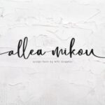 Allea Mikou Font - Featured Image