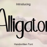 Alligator Font - Featured Image