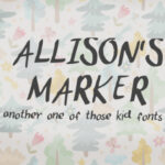 Allison's Marker Font - Featured Image