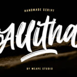 Allitha Script Font - Featured Image