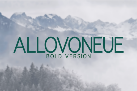 Allovoneue Bold Font - Featured Image