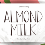 Almond Milk Font - Featured Image