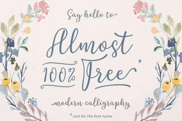 Almost 100% Free Font - Featured Image