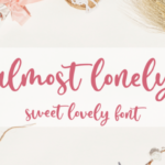 Almost Lonely Font - Featured Image