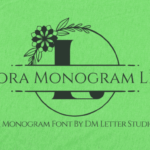 Alora Monogram Line Font - Featured Image
