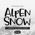 Alpen Snow Font - Featured Image