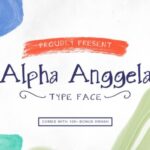 Alpha Anggela Font - Featured Image