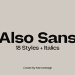 Also Sans Font - Featured Image