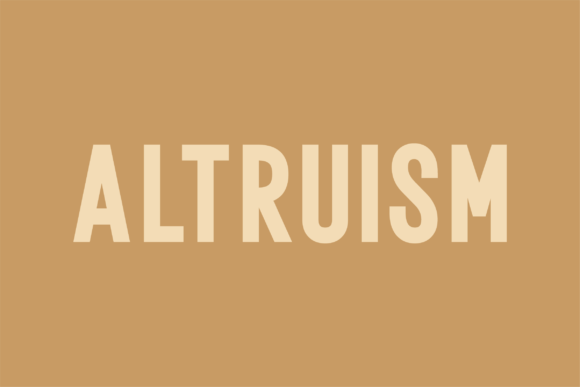 Altruism Font - Featured Image