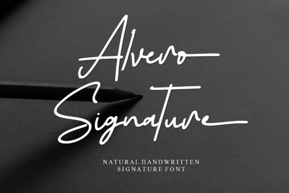 Alvero Signature Font - Featured Image