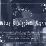 Alvi LIght Save Font - Featured Image