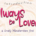 Always Be Loved Font - Featured Image
