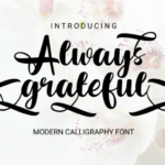 Always Grateful Font - Featured Image