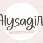 Alysagirl Font - Featured Image
