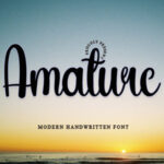 Amature Font - Featured Image