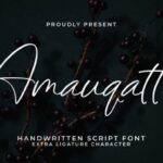 Amauqatte Font - Featured Image