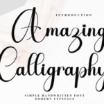 Amazing Calligraphy Font - Featured Image