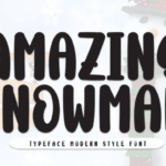 Amazing Snowman Font - Featured Image