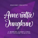 Ameratta Jungkun Font - Featured Image