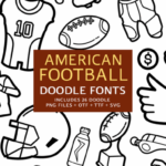 American Football Doodle Font - Featured Image