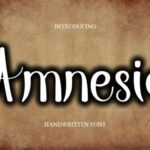 Amnesia Font - Featured Image