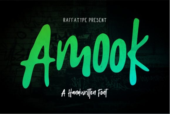 Amook Font - Featured Image