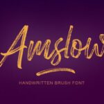 Amslow Font - Featured Image