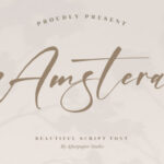 Amstera Font - Featured Image
