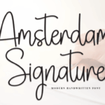 Amsterdam Signature Font - Featured Image