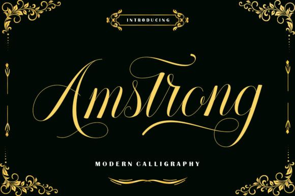 Amstrong Font - Featured Image
