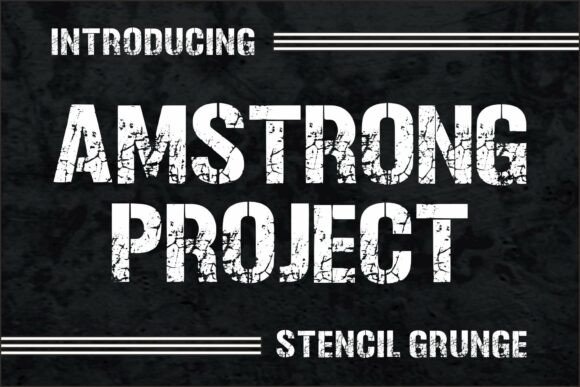 Amstrong Project Font - Featured Image