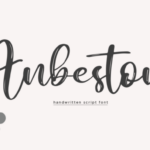 Anbeston Script Font - Featured Image