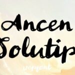 Ancen Solutip Font - Featured Image