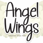Angel Wings Font - Featured Image