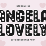 Angela Lovely Font - Featured Image