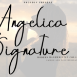 Angelica Signature Font - Featured Image