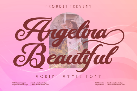 Angelina Beautiful Font - Featured Image