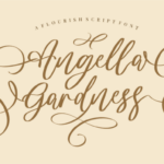 Angella Gardness Font - Featured Image