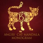 Angry Cat Mandala Monogram Font - Featured Image