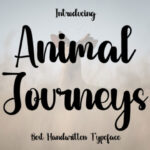 Animal Journeys Font - Featured Image
