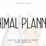 Animal Planner Font - Featured Image