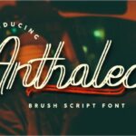 Anthalec Script Font - Featured Image