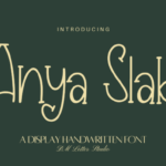 Anya Slab Font - Featured Image