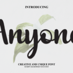Anyone Font - Featured Image