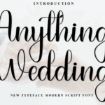 Anything Wedding Font - Featured Image
