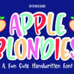 Apple Blondies Font - Featured Image