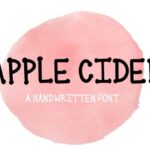 Apple Cider Font - Featured Image