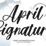 April Signature Font - Featured Image