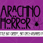 Arachno Horror Font - Featured Image