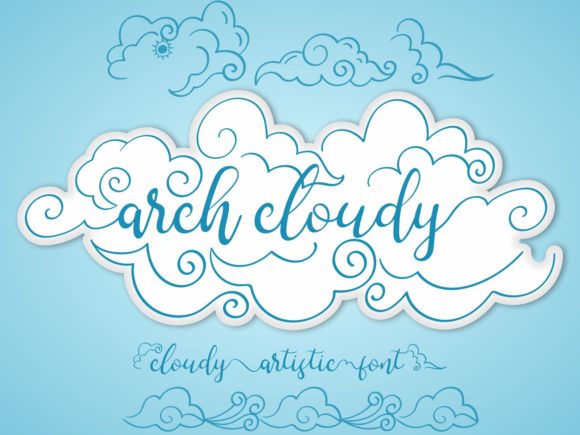 Arch Cloudy Font - Featured Image